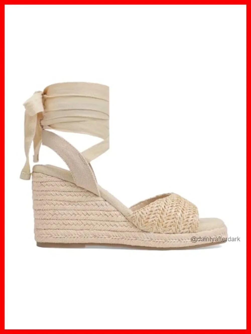 Womens Espadrilles Wedge Sandals Platform Square Toe Ankle Strap Lace Up Summer